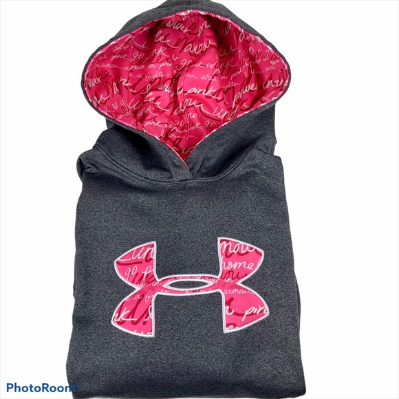 Under Armour Sweaters - UNDER ARMOUR Storm Semi Fit hoodie Breast Cancer L
